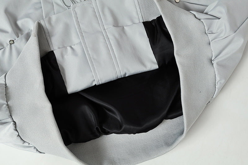 DAXUEN Embroidered relaxed fit bomber jacket