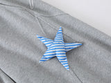 DAXUEN Baggy track pants with star appliqués and elastic waistband