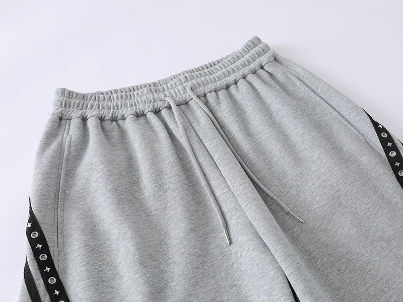 DAXUEN Loose-fitting wide-leg sweatpants with star graphic