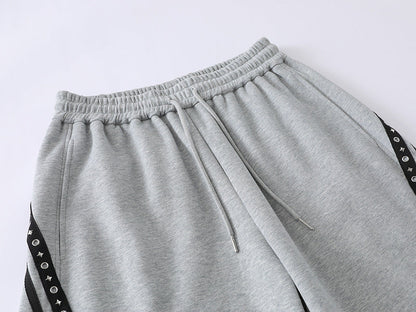 DAXUEN Loose-fitting wide-leg sweatpants with star graphic