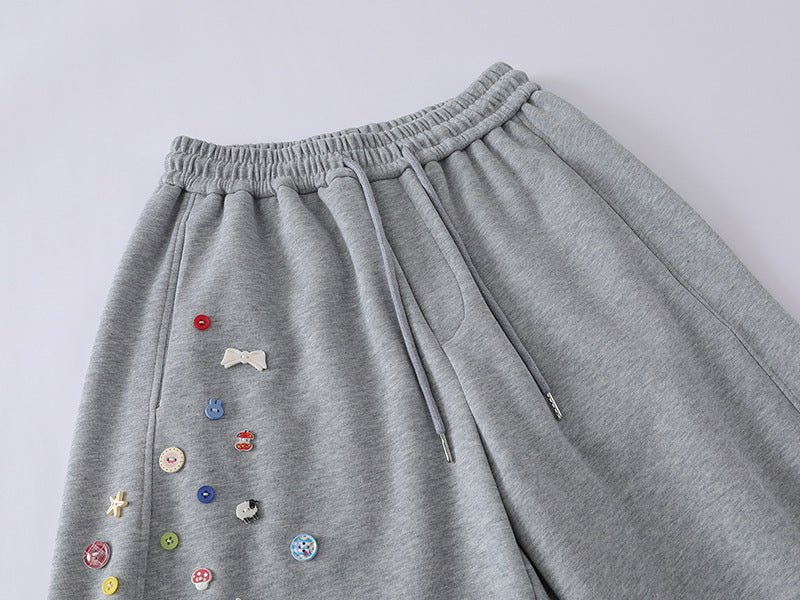 DAXUEN Baggy graphic sweatpants with colorful motifs