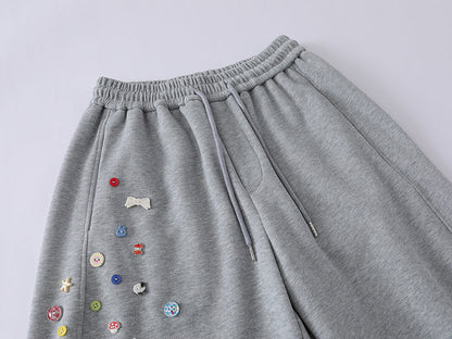 DAXUEN Baggy graphic sweatpants with colorful motifs