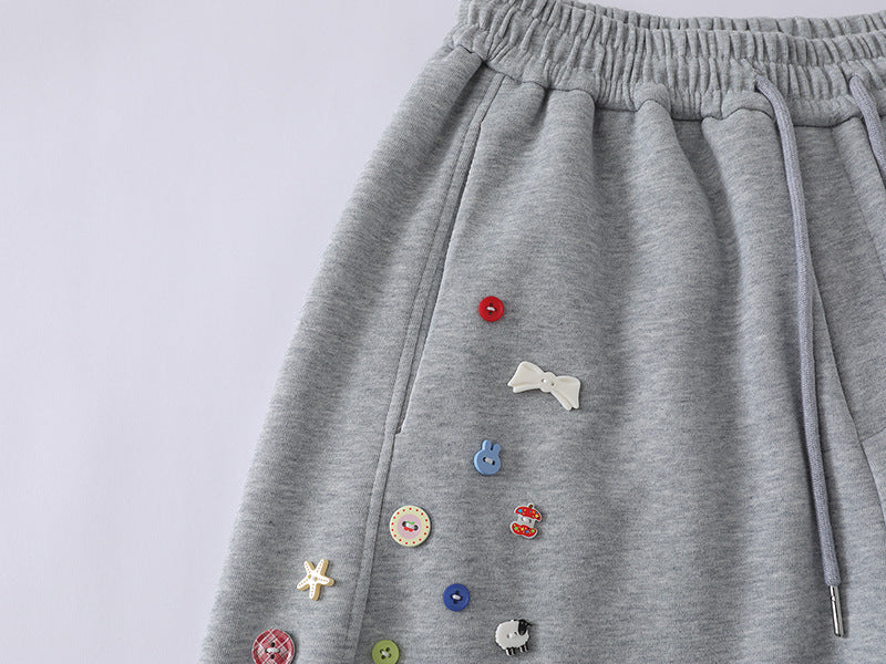 DAXUEN Baggy graphic sweatpants with colorful motifs