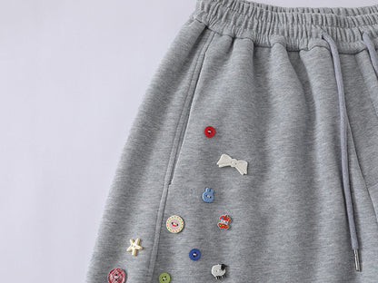 DAXUEN Baggy graphic sweatpants with colorful motifs