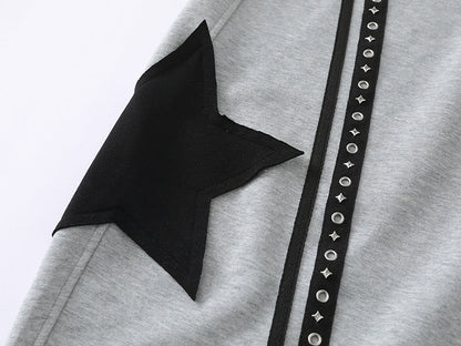 DAXUEN Loose-fitting wide-leg sweatpants with star graphic