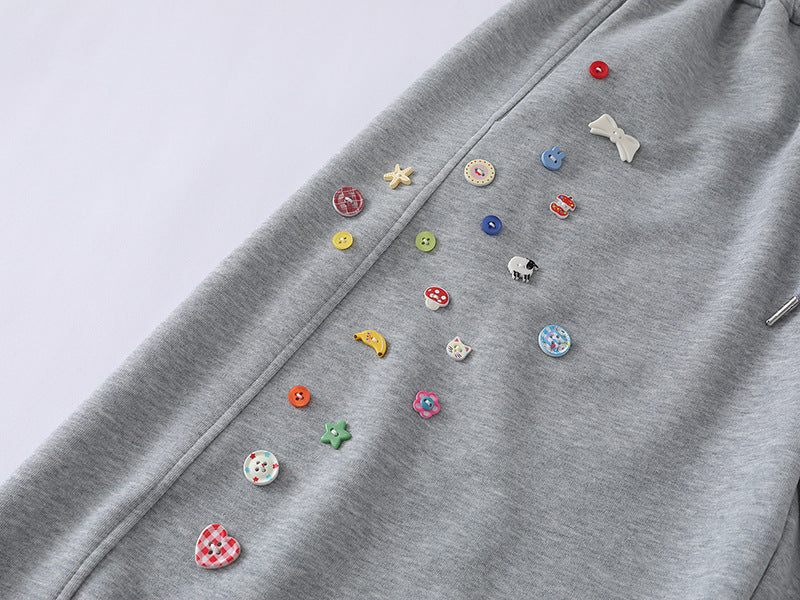 DAXUEN Baggy graphic sweatpants with colorful motifs