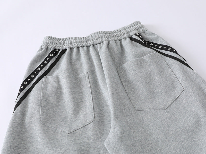 DAXUEN Loose-fitting wide-leg sweatpants with star graphic