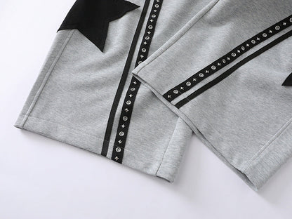 DAXUEN Loose-fitting wide-leg sweatpants with star graphic