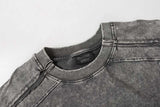 DAXUEN Oversized short-sleeved distressed crewneck T-shirt