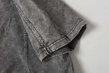 DAXUEN Oversized short-sleeved distressed crewneck T-shirt