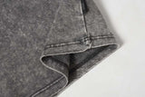 DAXUEN Oversized short-sleeved distressed crewneck T-shirt