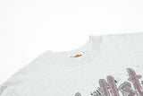 DAXUEN Oversized heather grey vintage graphic t-shirt