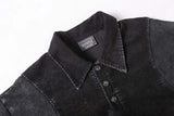 DAXUEN Retro two-tone short-sleeved polo shirt