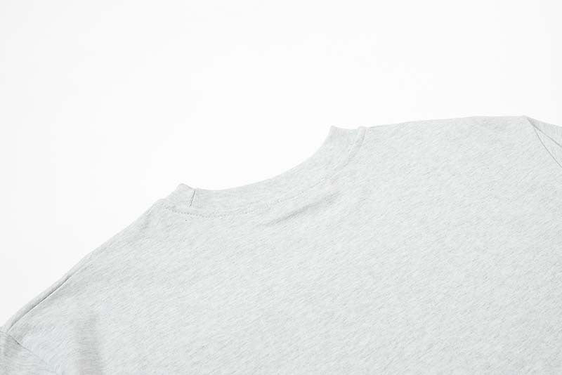 DAXUEN Oversized heather grey vintage graphic t-shirt