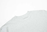 DAXUEN Oversized heather grey vintage graphic t-shirt