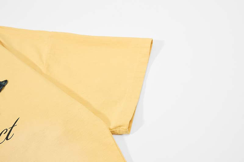 DAXUEN Oversized short-sleeved T-shirt with graphic text and star patches
