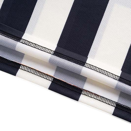 DAXUEN MT99 striped jersey polo shirt