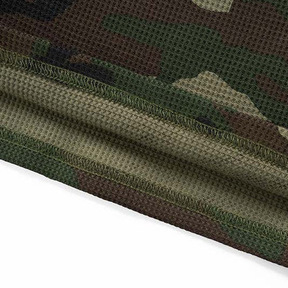 DAXUEN Camouflage long-sleeved crew neck T-shirt