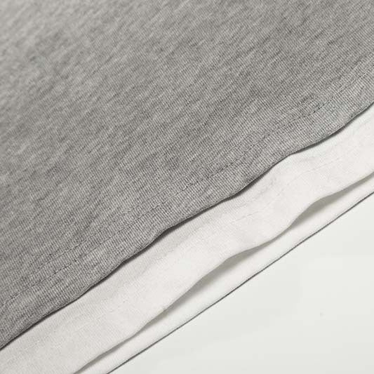 DAXUEN Grey marl short-sleeved t-shirt with graphic print