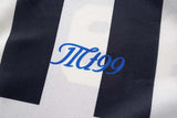 DAXUEN MT99 striped jersey polo shirt