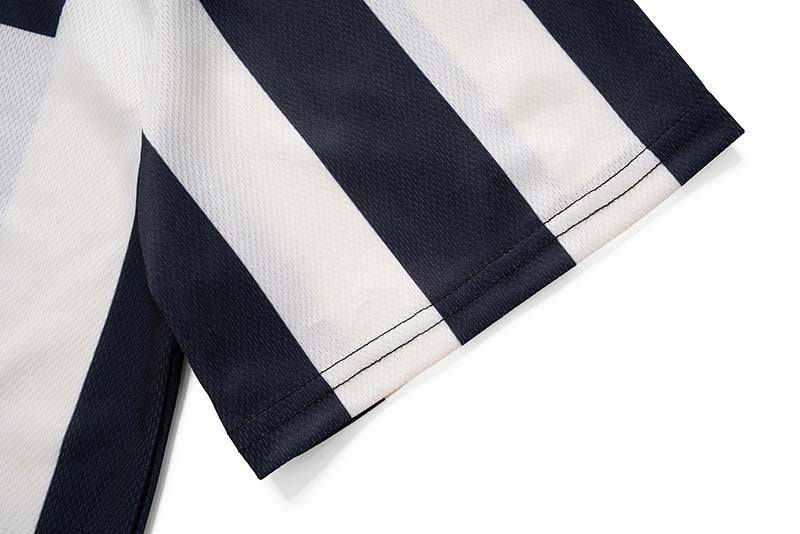 DAXUEN MT99 striped jersey polo shirt