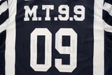 DAXUEN MT99 striped jersey polo shirt