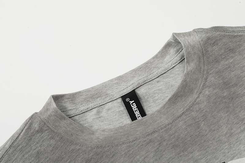 DAXUEN Grey marl short-sleeved t-shirt with graphic print