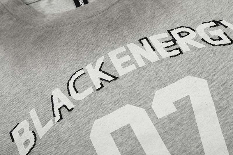 DAXUEN Grey marl short-sleeved t-shirt with graphic print