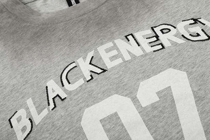 DAXUEN Grey marl short-sleeved t-shirt with graphic print