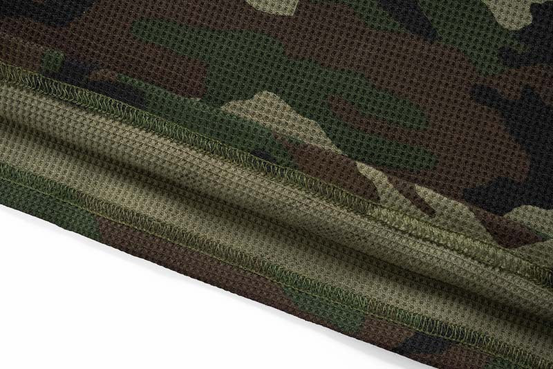 DAXUEN Camouflage long-sleeved crew neck T-shirt
