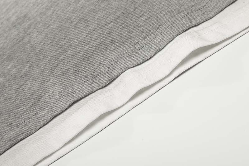 DAXUEN Grey marl short-sleeved t-shirt with graphic print
