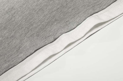 DAXUEN Grey marl short-sleeved t-shirt with graphic print