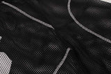 DAXUEN Relaxed-fit mesh t-shirt with contrasting stitching