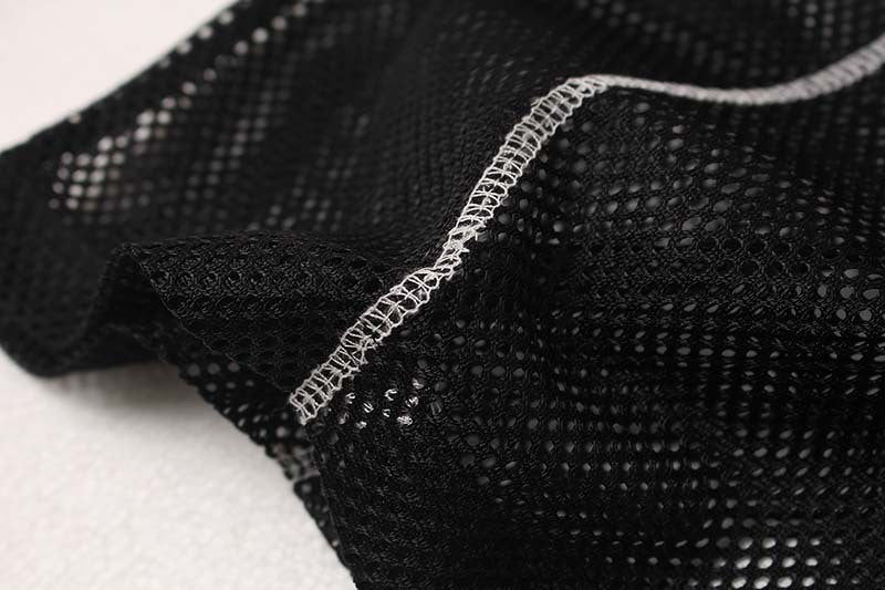 DAXUEN Relaxed-fit mesh t-shirt with contrasting stitching