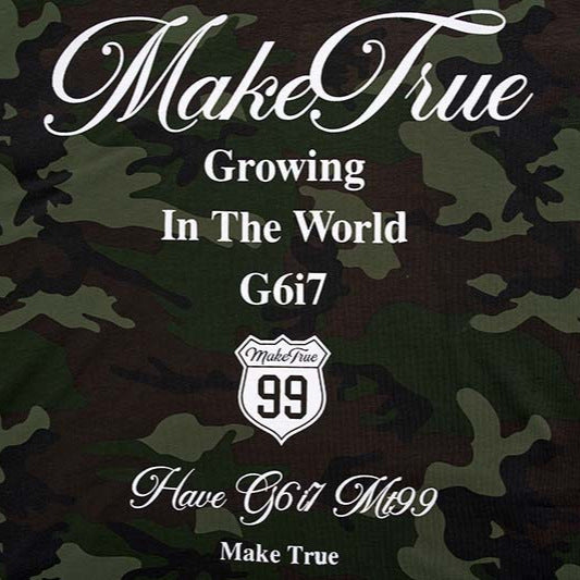 DAXUEN Camouflage graphic crewneck t-shirt