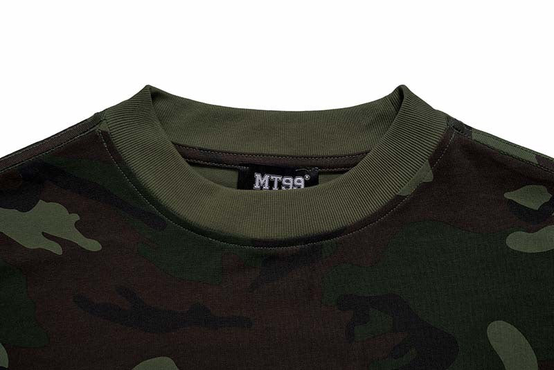 DAXUEN Camouflage graphic crewneck t-shirt