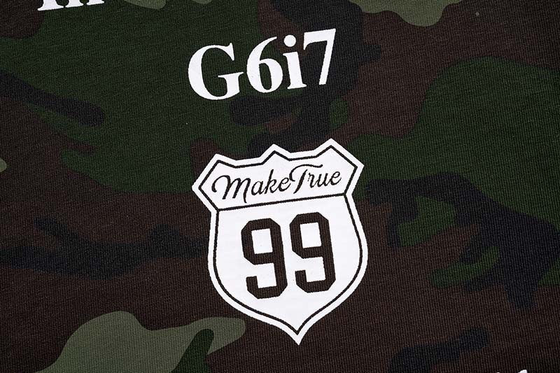 DAXUEN Camouflage graphic crewneck t-shirt