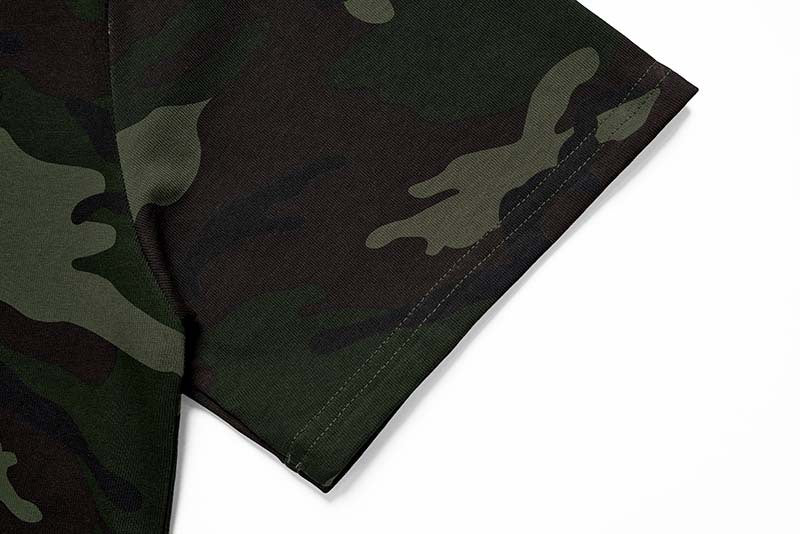 DAXUEN Camouflage graphic crewneck t-shirt