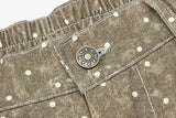 DAXUEN Faded polka dot wide leg pants with musical embroidery