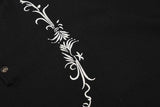DAXUEN Embroidered short-sleeved knitted top