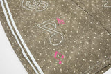 DAXUEN Faded polka dot wide leg pants with musical embroidery