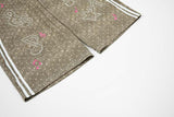 DAXUEN Faded polka dot wide leg pants with musical embroidery