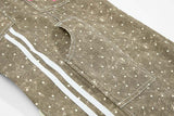 DAXUEN Faded polka dot wide leg pants with musical embroidery