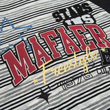 DAXUEN Men's oversized short-sleeved striped t-shirt