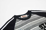 DAXUEN Men's oversized short-sleeved striped t-shirt
