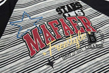 DAXUEN Men's oversized short-sleeved striped t-shirt