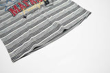 DAXUEN Men's oversized short-sleeved striped t-shirt