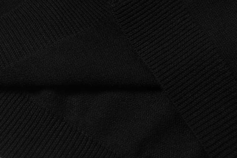 DAXUEN Black diamond jacquard short-sleeved polo shirt