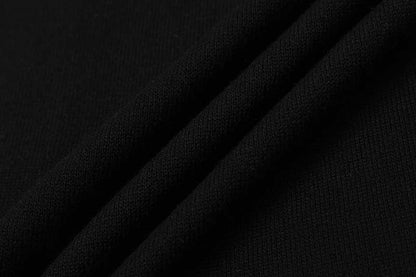 DAXUEN Black diamond jacquard short-sleeved polo shirt