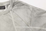 DAXUEN Short-sleeved gradient panel T-shirt with contrast trim
